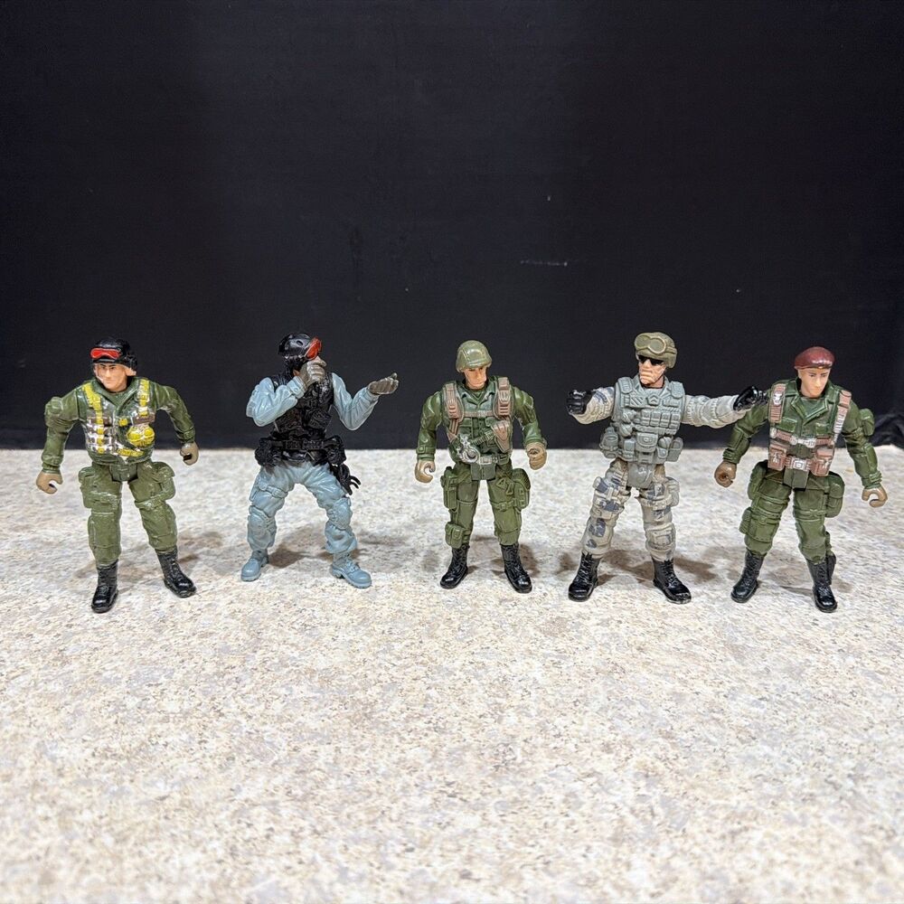 Chap Mei - Military Soldiers - Action Figure Lot of 5